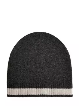 Шапка из кашемировой пряжи Platinum с вязаным узором