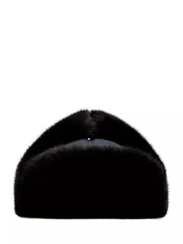 Шапка-трансформер из влагозащитного нейлона и эко-меха