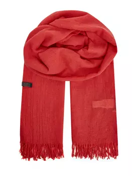 Шарф из шерсти, шелка и кашемира с мерцающей деталью