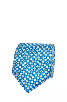 Шелковый галстук с флористическим паттерном