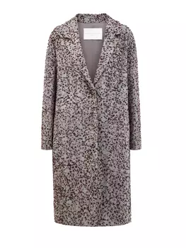 Шерстяное пальто с фактурной вышитой отделкой