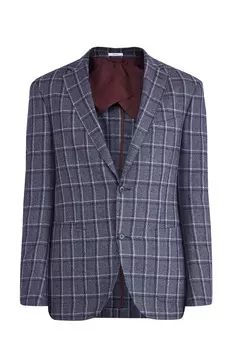 Шерстяной блейзер с накладными карманами