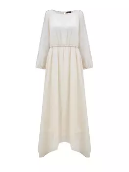 Шифоновое платье из коллекции Aurea с ювелирной окантовкой