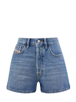 Шорты D-Ger из денима Fix с контрастной прострочкой