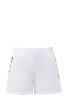 Шорты из хлопкового футера с карманами на молниях