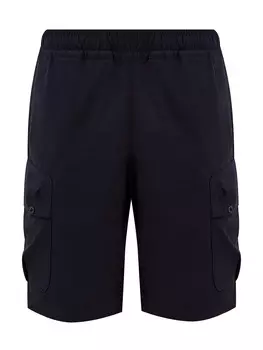 Шорты из поплина с карманами-карго и эластичным поясом