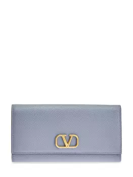 Складной кошелек VLogo из зернистой телячьей кожи