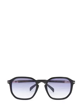 Солнцезащитные очки в матовой оправе с металлизированными вставками