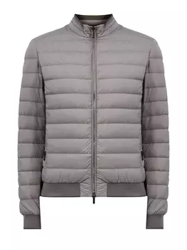 Стеганый бомбер из нейлона Acqua Resistant с трикотажной отделкой