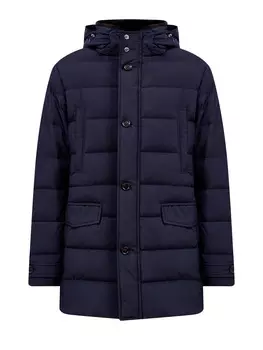 Стеганый пуховик Saturno с меховой вставкой и съемным капюшоном