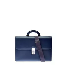 Строгий мужской портфель из фактурной кожи saffiano