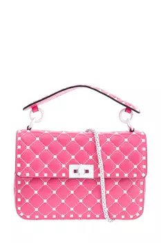 Сумка Free Rockstud Spike розового цвета с контрастными заклепками