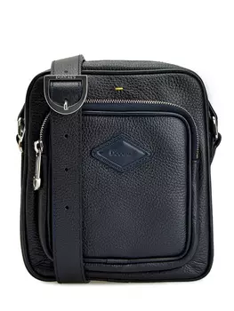 Сумка ручной работы из зернистой кожи с плечевым ремнем