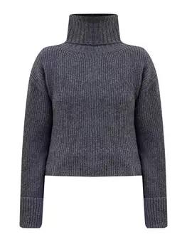 Свитер из шерстяной и кашемировой пряжи английской вязки