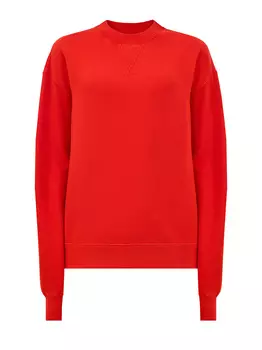 Свитшот из мягкого хлопкового футера с вышитой монограммой JS