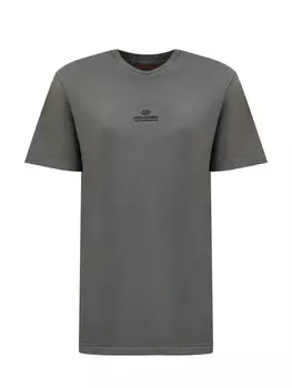 Свободная футболка из мягкого хлопка джерси с логотипом