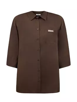 Свободная рубашка с рукавами и вышитой деталью из пайеток