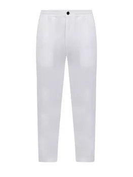 Свободные брюки из хлопка microreps с контрастными деталями