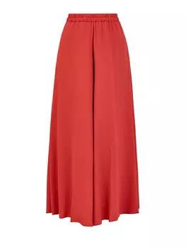 Свободные брюки-палаццо из тонкого ацетата и шелка