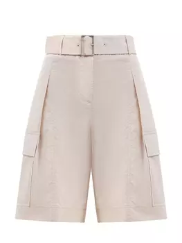 Свободные шорты с накладными карманами и регулируемым поясом