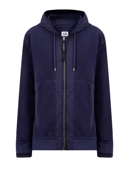 Толстовка из флиса с нейлоновой отделкой и вышитым логотипом