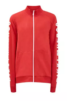 Толстовка из хлопкового футера с накладными карманами