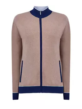 Толстовка из меланжевого хлопка с контрастной отделкой