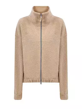 Толстовка Minori из фактурного шерстяного букле, вискозы и кашемира