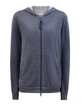Толстовка Travelwear из хлопка и шелка с мерцающей отделкой