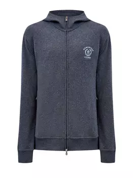 Толстовка Travelwear из меланжевого хлопкового футера с логотипом