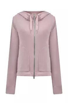 Толстовка Ypsilon из крепа с капюшоном и нижним краем на кулисках