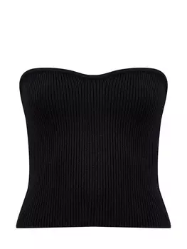 Топ-бандо английской вязки с мерцающей нитью ламе