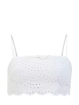 Топ Florida из кружевного хлопка Sangallo с эластичной спинкой