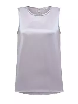 Топ из струящегося шелка с цепочками Punto Luce