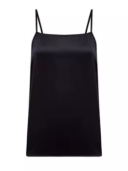 Топ в бельевом стиле из гладкой атласной шерсти