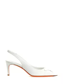 Туфли из мелкозернистой кожи с деталью Double Buckle