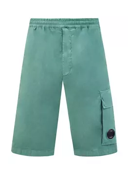 Удлиненные шорты из хлопкового твила с линзой C.P.