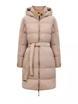 Удлиненный пуховик Interstellar из нейлона и хлопкового вельвета