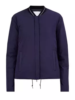 Укороченная куртка с мерцающими цепочками на вороте и манжетах