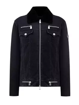 Утепленная куртка из денима kurabo с мехом норки