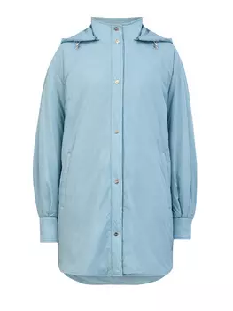 Утепленная куртка из влагозащитной эко-микрофибры с капюшоном