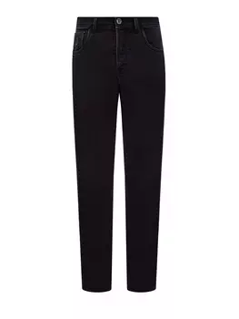 Утепленные джинсы Cesare с вышитым логотипом