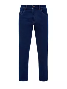 Утепленные джинсы Costantino с нашивкой в клетку