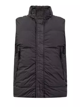 Утепленный пухом жилет из матового нейлона