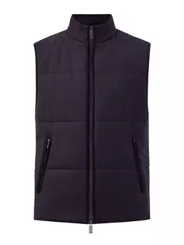Утепленный жилет из гладкой шерсти Impeccabile