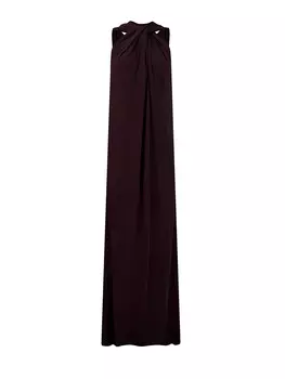 Вечернее платье-макси из легкого вискозного джерси со сборками