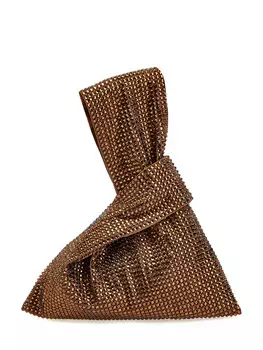 Вечерняя сумка-мини с декором из кристаллов