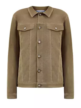 Вельветовая куртка из окрашенного вручную хлопка и кашемира