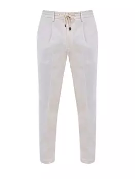 Вельветовые брюки в стиле sprezzatura с поясом на кулиске