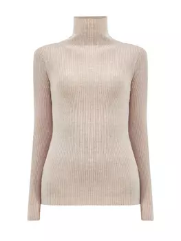 Водолазка английской вязки из шерсти, шелка и кашемира